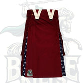Maroon and USA Flag Hybrid Kilt – Handmade American Flag Utility Kilt